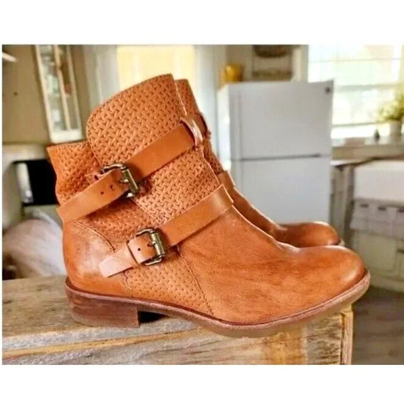 Soft Leather Baywood Womens Ankle Brown Boots Size 7M - Picture 1 of 11